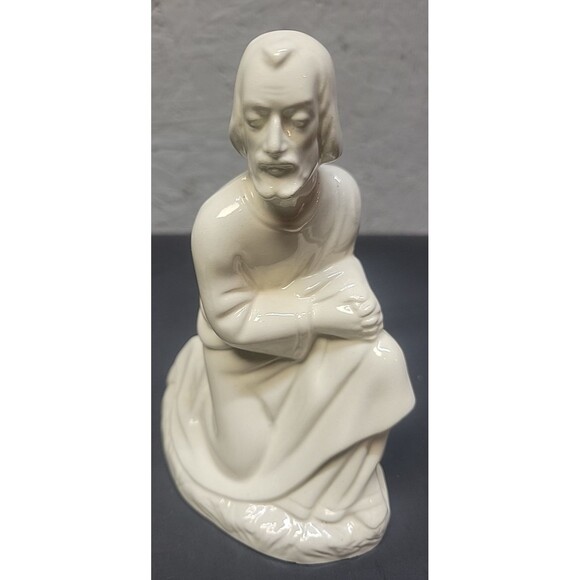 VTG 70s Holland Mold Ceramic Glazed Nativity Mary Joseph Baby Jesus Religious - Picture 10 of 16